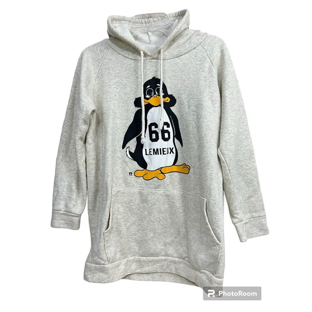 Mario Lemieux‎ #66 Pittsburgh Penguins Pullover Hoodie Drawstring NHL Hockey